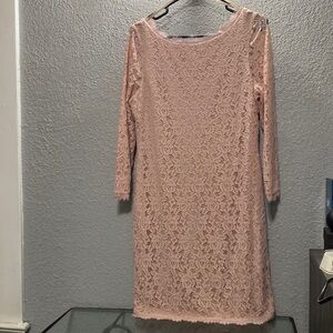 Cocktail Pink lace dress
